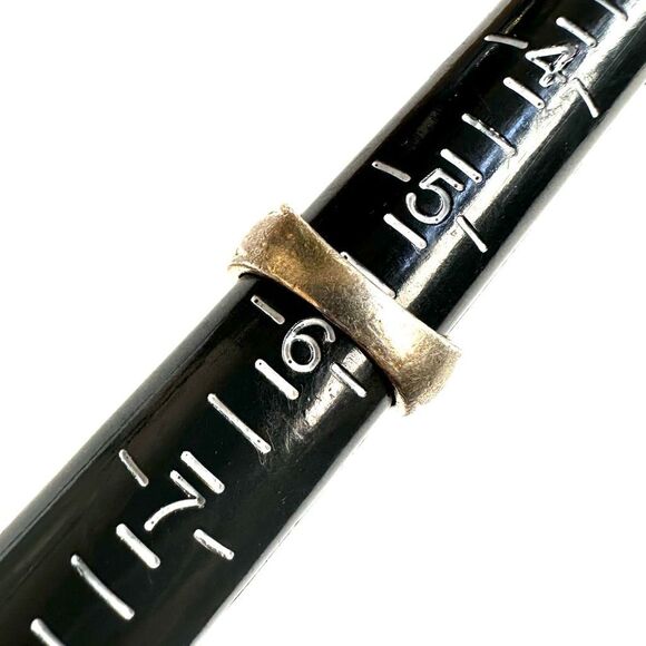 Carnelian gold tone ring - Picture 7 of 9